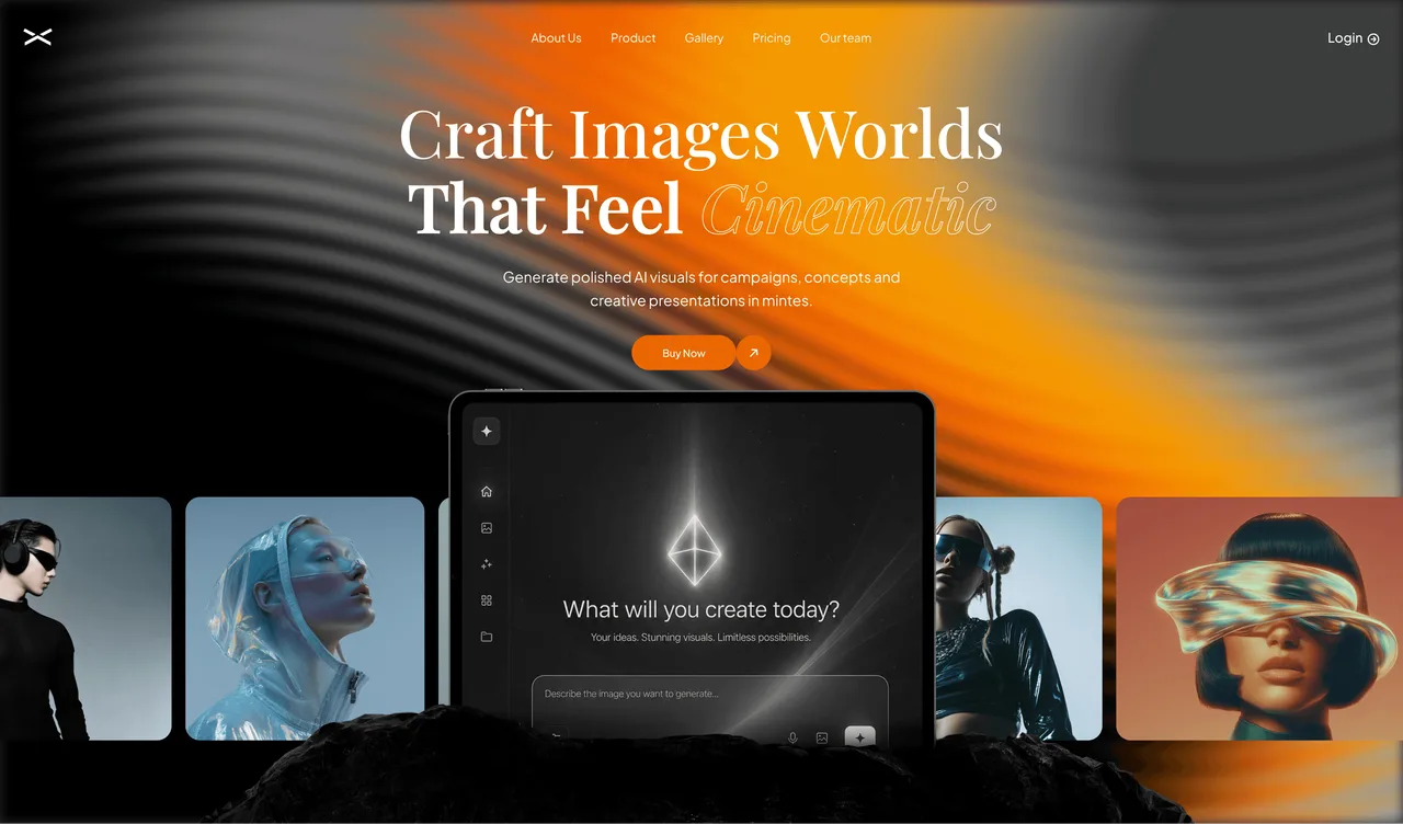 AI image generator — cinematic visuals