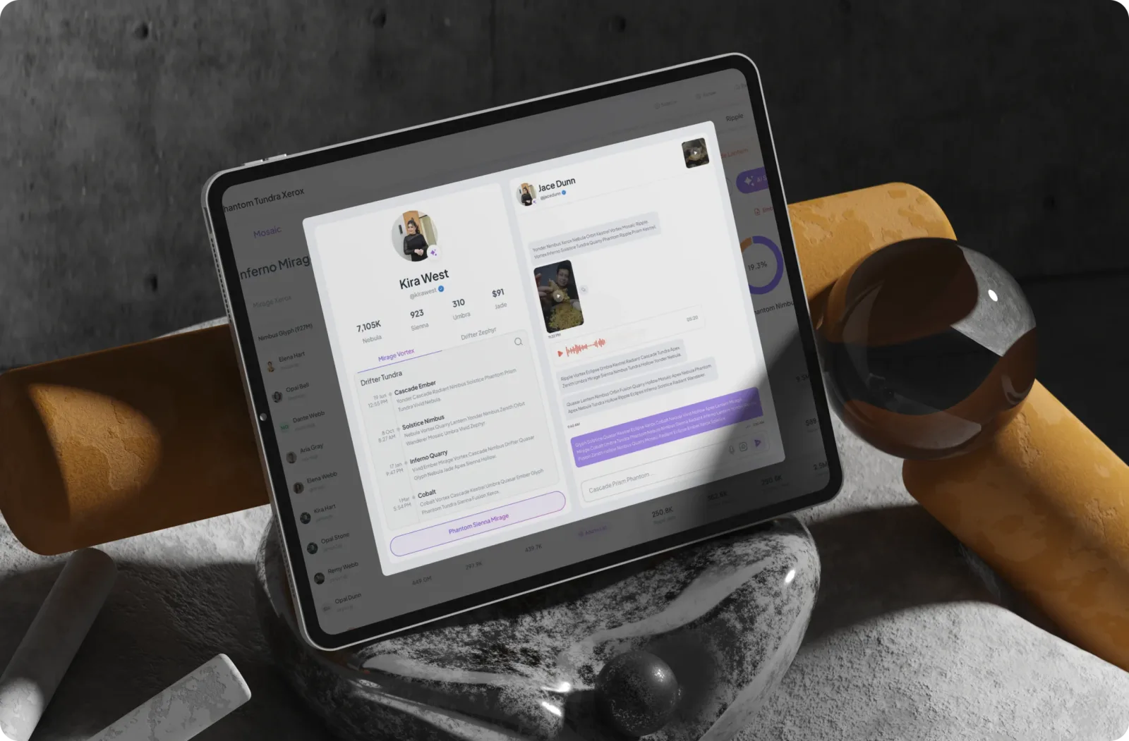 Creator analytics dashboard — Web app, detail 3