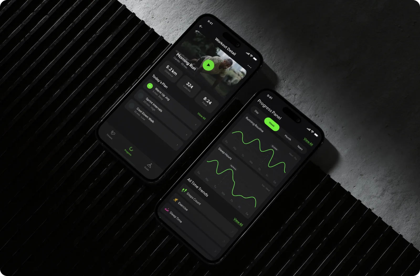 Fitness tracking app — Mobile app, detail 2