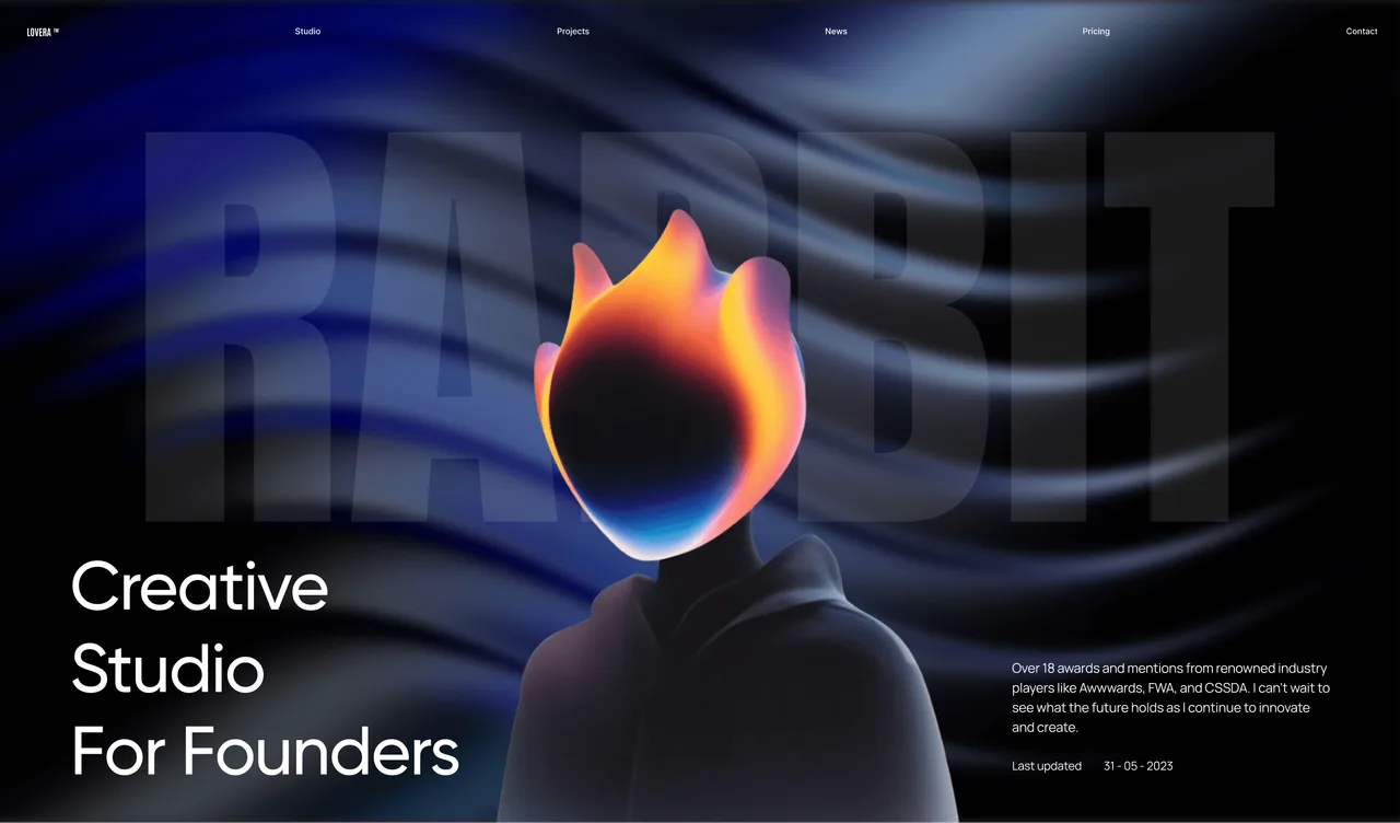 Lovera — creative studio website