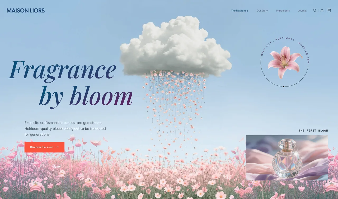 Maison Liors — fragrance website